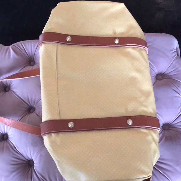 Kestrel Lrg Coated Canvas Lthr Duffel Bag Wkender - Picture 3 of 8